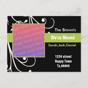 Nouvelle carte postale d'adresse
