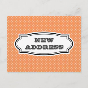 NOUVELLE carte postale d'adresse avec le pois