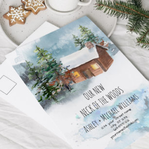 Nouvelle carte postale d'annonce de déménagement N