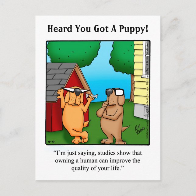 Nouvelle carte postale Humour animal (Devant)