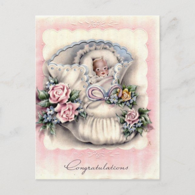 Nouvelle carte postale Vintage d'arrivée (Devant)