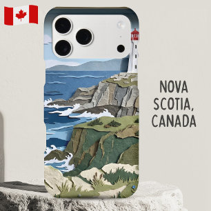 Nouvelle-Écosse Canada Phare Art en Papier Superpo