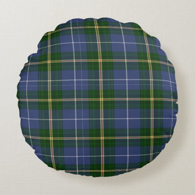 Nouvelle-Écosse Tartan Plaid Decorator coussin ron (Devant)