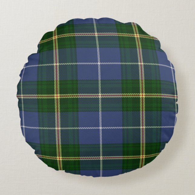 Nouvelle-Écosse Tartan Plaid Decorator coussin ron (Devant)