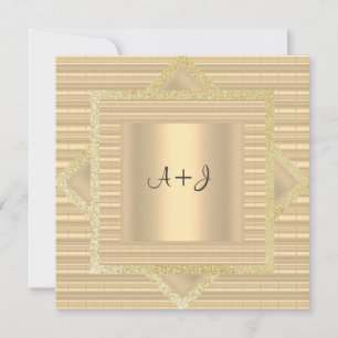 NOUVELLE ÉLÉGANTE INVITATION MARITIME GOLD SEPIA