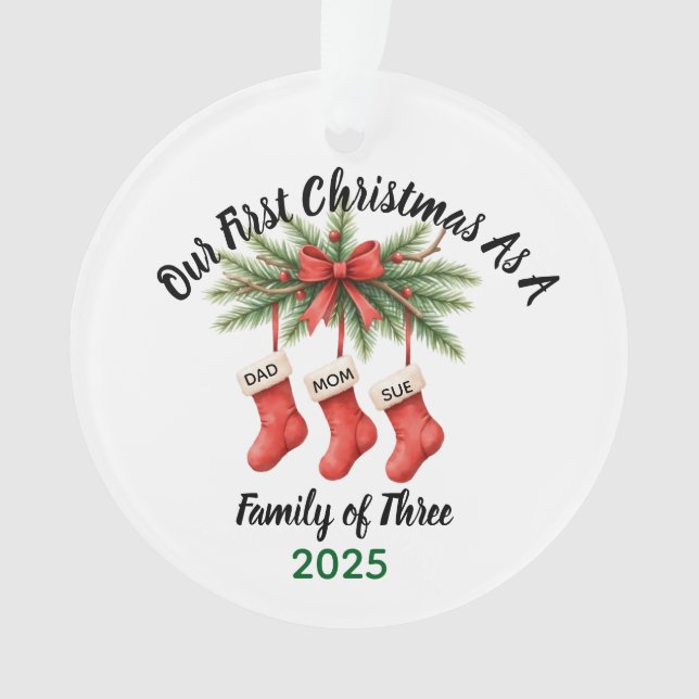 Nouvelle famille de 3 premières garderies de Noël  (devant)