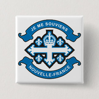 Nouvelle-France 2 Inch Square Button