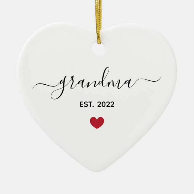 Nouvelle grand-mère "l'année de l'année" ornement  (Devant)