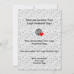 Nouvelle invitation plate personnalisez la vôtre