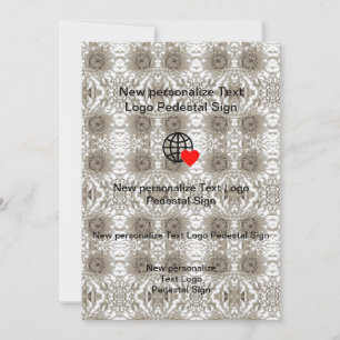 Nouvelle invitation plate personnalisez la vôtre