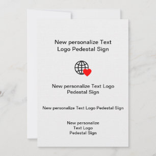 Nouvelle invitation plate personnalisez la vôtre
