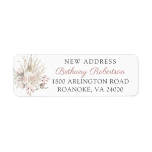 Nouvelle maison Boho Rose Roses Eucalyptus Adresse