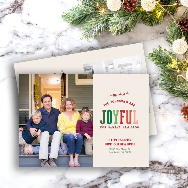 Nouvelle maison Carte photo de Noël Moving Faire-p (Créateur téléchargé)