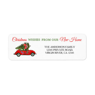 Nouvelle maison déménager Red Christmas voiture av