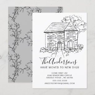 Nouvelle maison   Faire-part de déplacement