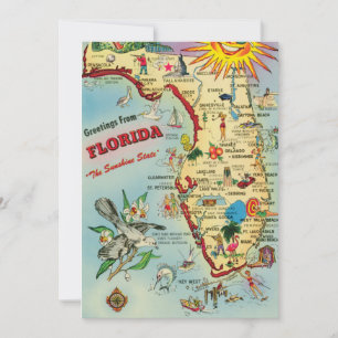 Nouvelle maison - Moving Florida Faire-part Card