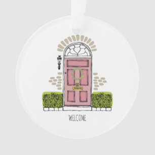 Nouvelle maison Porte avant Art Welcome Nom Adress