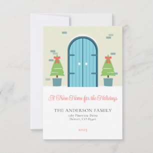 Nouvelle maison pour les fêtes Carte de voeux de N
