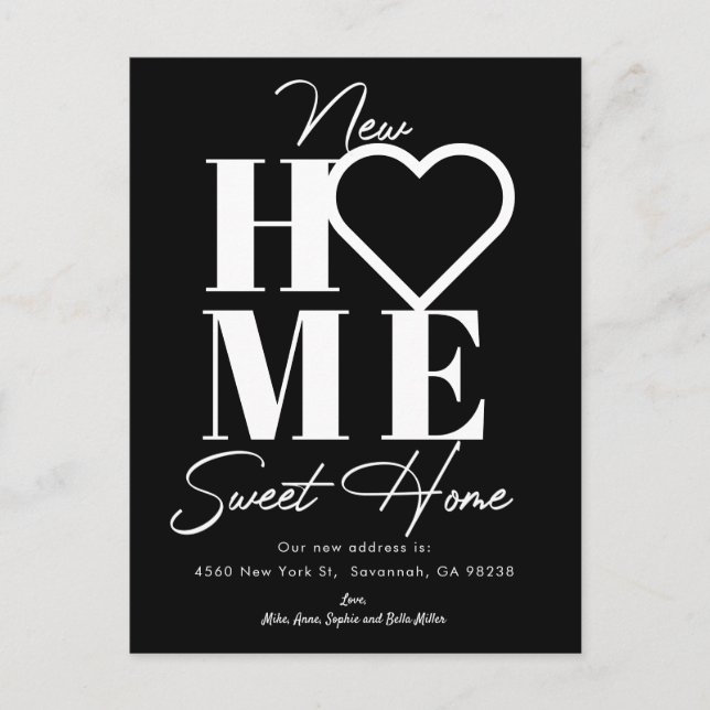 Nouvelle maison Sweet Home Moving Faire-part (Devant)