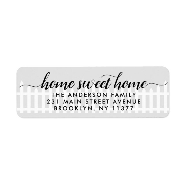 Nouvelle maison Sweet Home Moving mignon Picket cl (Devant)