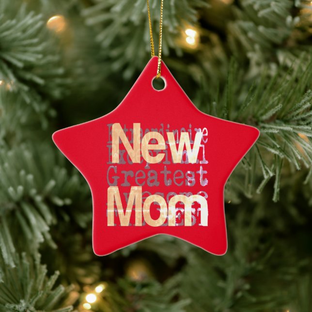 Nouvelle Maman Ornement en céramique extraordinair (Arbre)