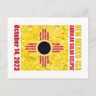 Nouvelle-Mexique Carte postale annuelle Eclipse