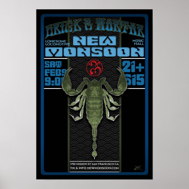 Nouvelle Monsoon Brick & Mortar SF 2013 Poster (Devant)