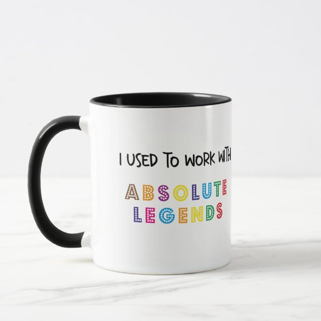 Nouvelle Mug De Travail, Je Travaillais Avec Des L (Gauche)