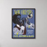 Nouvelle-Orléans Impression de toile de musique