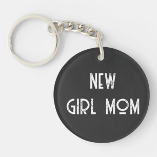 nouvelle petite fille maman noir Porte - clé acryl