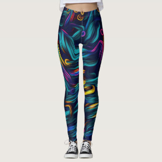 Nouvelle saison Abstrait de design coloré Leggings