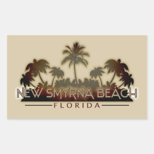 Nouvelle Smyrna Beach Floride autocollant palmier
