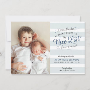 Nouvelle soeur ou frère Faire-part de naissance de