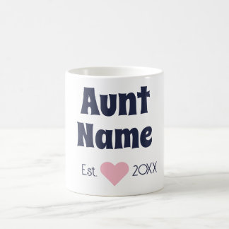 Nouvelle Tante Personnalisée Marine Établie & Mug 