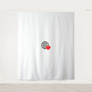 Nouvelle tapisserie de logo de texte personnalisée