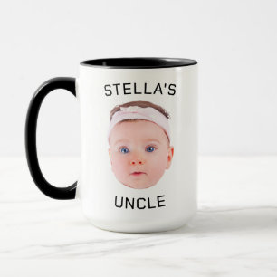 Nouvelle Tasse Cadeau Oncle, Personnalisé Baby Fac