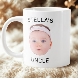 Nouvelle Tasse Cadeau Oncle, Personnalisé Baby Fac