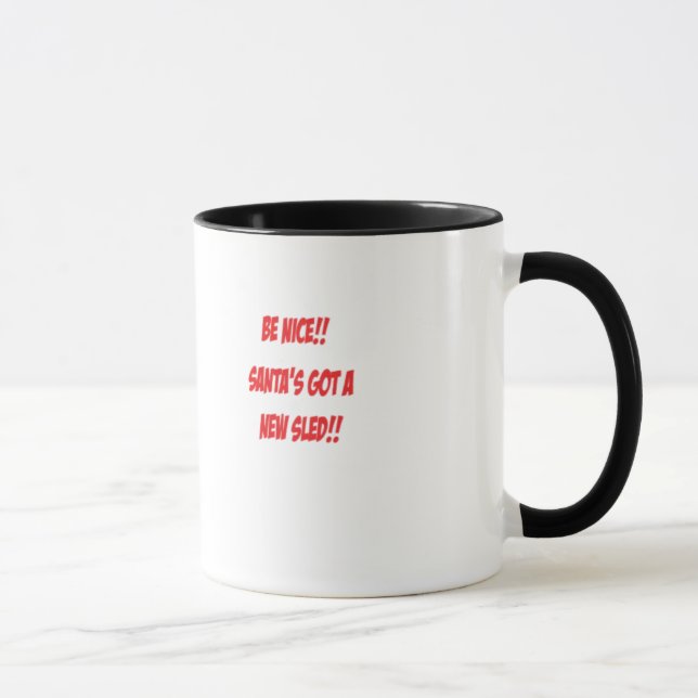 Nouvelle tasse de Noël du traîneau de Père Noël (Droite)