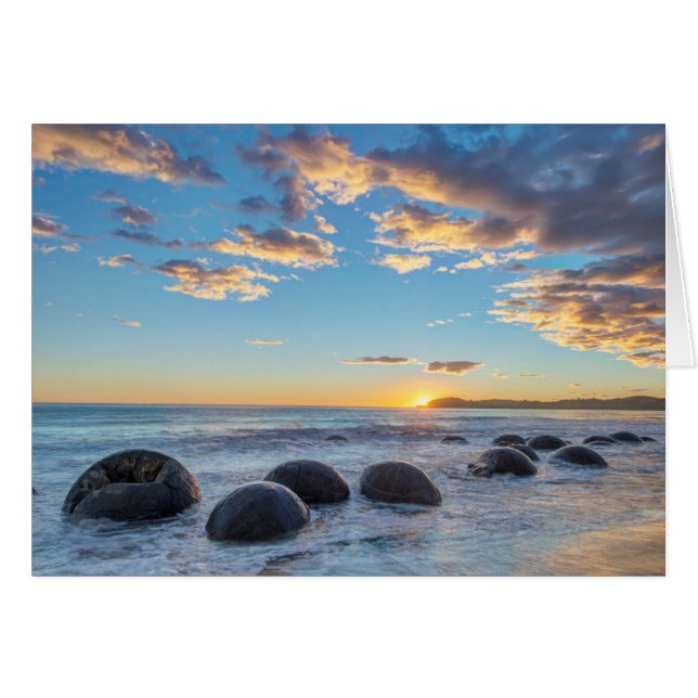 Nouvelle-Zélande, Île du Sud, Moeraki Boulders (Devant horizontal)
