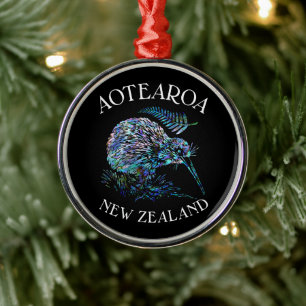 NOUVELLE-ZÉLANDE KIWI PAUA ORNEMENT DE NOËL