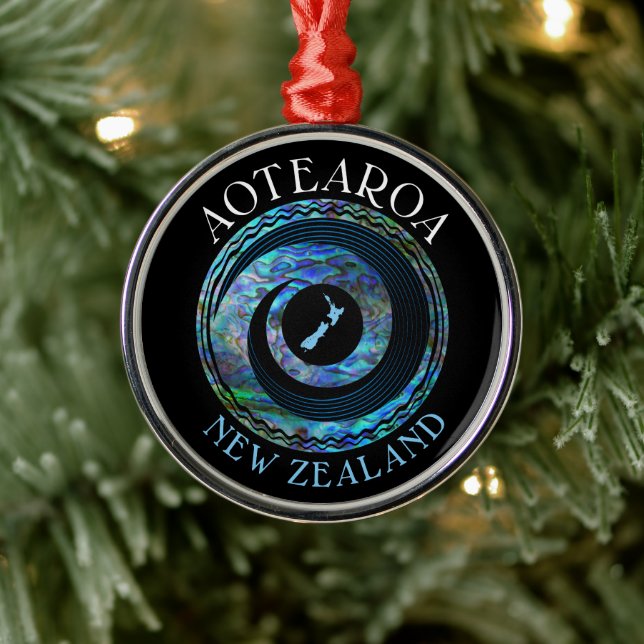 NOUVELLE-ZÉLANDE KORU PAUA ORNEMENT DE NOËL (Arbre)