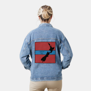 NOUVELLE-ZÉLANDE PAYS NOIR ROUGE BLEU TEXTE PERSON