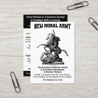 Nouvelles cartes d'information Moral Army™ (100)