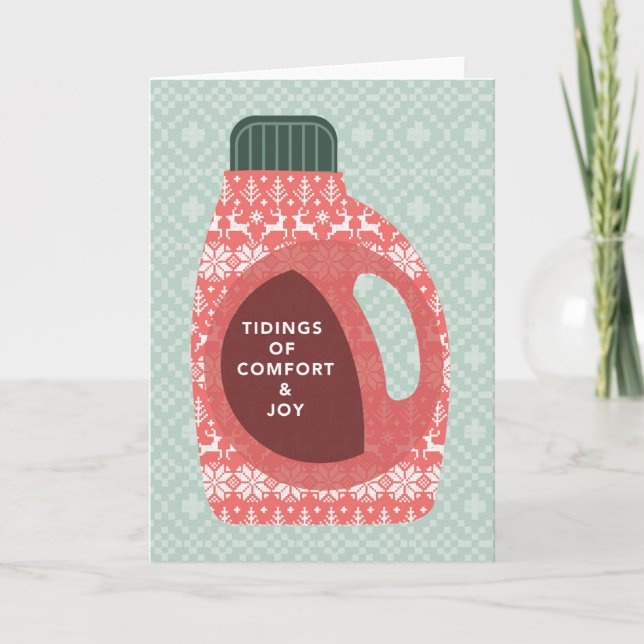 Nouvelles de carte de vacances de confort et de (Devant)