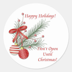 N'ouvrez pas jusqu'à Noël Stickers