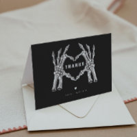 NOVA Halloween Gothic Skull Heart Hands Thank You