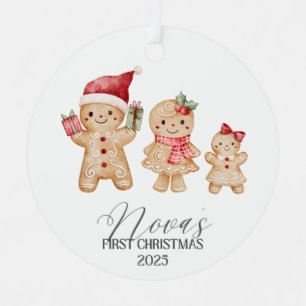 Nova Personalized Baby's First Christmas Metal Ornament
