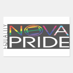 NOVA Pride Logo - Rectangle Sticker