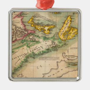 Nova Scotia and New Brunswick 44 Metal Ornament