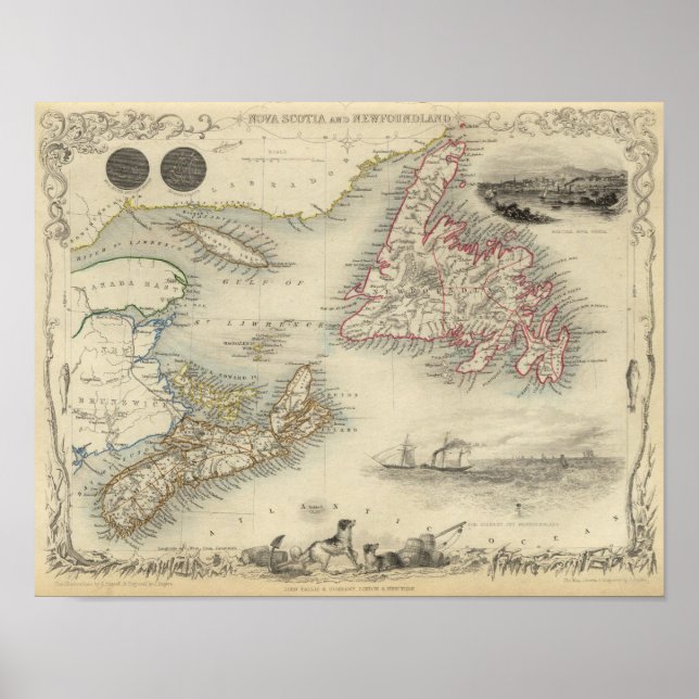 Nova Scotia And Newfoundland Poster (Front)
